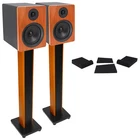 Pair Rockville APM5C 5.25" 2-WAY 250W Usb Studio MONITORS+36" Stands+pads New. Price: $283.90.