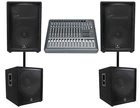 Jbl JRX212 1000W 12" Dj P/a SPEAKERS+(2) 18" 1400W Subwoofers+powered Mixer New. Price: $2034.65.