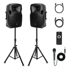 Proreck Party 12 Powered Dj Speaker System 1000W 2-WAY Bluetooth/usb Set New. Price: $279.99.