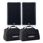 (2) Qsc K10.2 K2 Series Two-way 2000W 10" Powered Speakers With Totes New. Price: $1488.40.