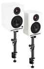 (2) Rockville APM6W V2 6.5" Powered Studio Monitors W/usb/bluetooth+desk Stands New. Price: $232.95.