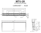 Jbl MTU28-BLACK Bracket For AC28 Speaker, New. Price: $250.00.