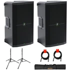 Mackie THUMP215XT 1400W 15" Dsp/bluetooth (pair) W/ Stand, Case, & Cable New. Price: $779.99.