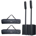 Qsc KC12-BK 3000W Active Powered 3-WAY Column Loudspeaker Systems Black Pair New. Price: $3768.40.