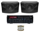 Pair Rockville KPS12 12" 3-WAY 1600W Karaoke Speakers+bluetooth Amplifier Mixer New. Price: $484.85.