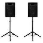 Acoustic Audio PA-380X Passive 8" Dj Speakers & Stands Karaoke 3-WAY Studio New. Price: $178.88.