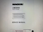 Mackie LM3204 Service Manual Digital Good. Price: $5.99.