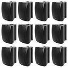 12 Rockville WET-6B 70V 6.5" IP55 Black Commercial Indoor/outdoor Wall Speakers New. Price: $780.00.