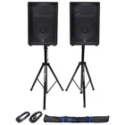 (2) Jbl Pro 12" 2000W Passive 8 Ohm Pa/dj Speakers+stands+cables New. Price: $589.90.