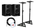 Kali Audio IN-5 5-INCH Powered Studio Monitor Pair With Stands Cables New. Price: $999.00.