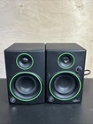 Mackie CR3 3" Multimedia Studio Monitors Black Green Untested But Has Power For. Price: $39.99.