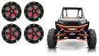 (4) Rockville RKL80MB 8" 900W Black Speakers For Polaris Rzr/atv/utv/cart/jeep New. Price: $144.90.
