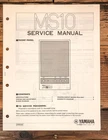 Yamaha MS10 MS-10 Speaker Service Manual *original* Good. Price: $24.97.
