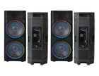 2 Mr Dj PBX6500LED & PBX6500S Dual 15" 3-WAY Full-range Powered/active And New. Price: $699.98.