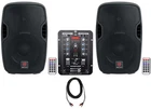 (2) Rockville BPA10 400 Watt 8" Powered SPEAKERS+2-CHANNEL Bluetooth Mixer W/usb New. Price: $334.85.