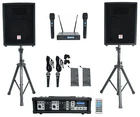 Rockville RPG2X10 Powered Bluetooth MIXER+(2) 10" Speakers+stands+wireless Mics New. Price: $499.95.