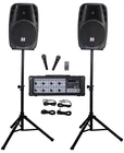 Rockville RPG2X12 Package System MIXER/AMP+12" Speakers+stands+mics+bluetooth New. Price: $469.95.