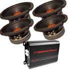 X4 Jbl 150W65 6.5" Midrange Speakers & Channel 1400 Watts Compact Amplifier New. Price: $328.99.