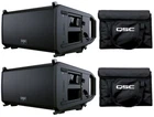 2X Qsc 8" 2-WAY Powered Line Array 1300W Dj Loud Speaker + LA108-TOTE New. Price: $5579.96.