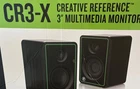 Pair Mackie CR3-X 3" Powered Studio Monitors Speakers Open. Price: $75.00.