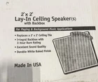 Valcom V-9022A-2 White Lay-in Ceiling Speakers With Backbox New. Price: $128.80.