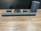 Onn 5.1.2 Dolby Atmos Soundbar System 42 W/ Subwoofer & Rear Speakers Tested Used. Price: $159.99.
