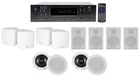 Technical Pro 6-ZONE Home Theater Receiver+white CUBE+WALL+8" Ceiling Speakers New. Price: $634.65.