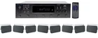 Technical Pro 6-ZONE Bluetooth RECEIVER+(8) 6.5" Black Speakers For Restaurant New. Price: $556.75.