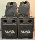 Rare Pair Panasonic Ramsa Subwoofers WS-A240, Cases, 1 Audio Processor WS-SP2A Used. Price: $599.00.