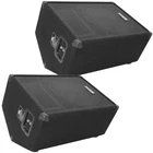 Seismic Audio 12" Floor Monitor Pair Passive Titanium Horn FL-12MP New. Price: $379.99.