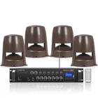 Sound Town 6-ZONE 70V/100V Amp, 4X6.5" Speakers, Brown (STCA360X4OMNI62BR) New. Price: $747.99.