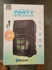 Ilive Wireless Bluetooth Party Speaker W/remote And Mic, Light Effects, New Open. Price: $38.50.