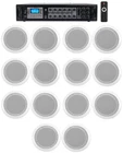 Rockville Commercial RECEIVER+14 6.5" 2WAY White Ceiling Speakers Hotel/office New. Price: $609.60.