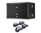 Rcf 8006-AS Active Subwoofer + Casters 4-PACK Locking Wheels Open. Price: $5361.80.