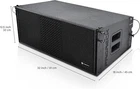 Proreck PR-210BP Dual 10'' Full Range 5000W P.m.p.o Powered Line Array Speakers New. Price: $699.00.