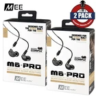 2-PACK Mee Audio M6 Pro 2ND-GEN Noise Isolating Musician's In-ear Monitors Black New. Price: $94.99.