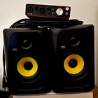 Krk Rokit 5 G4 Studio Monitor Pair + Focusrite Scarlett 2I2 Gen 3 Used. Price: $310.00.