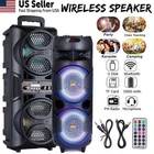 6000W Bluetooth Speaker Portable Sub Woofer Heavy Bass Party Sound System W/mic New. Price: $77.88.