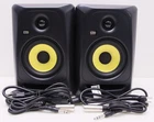 Krk Classic 2-WAY Speaker System Black CL5G3-NA Pair Tested Used. Price: $199.99.