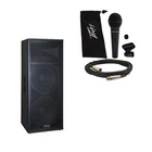 Peavey Pro Audio Dj Passive 4000W Dual 15" 3-WAY Speaker & Pvi 100 Mic New. Price: $1044.99.