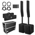 Electro-voice Evolve 70 Black Column Powered Speaker System Pair Road Case New. Price: $5579.40.