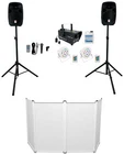 Rockville RPG102K Dj Kit W/10" Speakers+mic+stands+facade+up Lights+led Fogger New. Price: $514.90.
