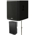 Gemini Sound ZRX-S18BT W/ On-stage Sw Black, GD-215PRO Spkr Bundle New. Price: $894.99.