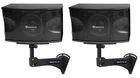 Pair Rockville KPS80 8" 3-WAY 800W Karaoke/pro Speakers+adjustable Wall Brackets New. Price: $219.80.