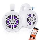 Pyle 300W Waterproof Bluetooth Marine Tower Speakers W/ Led Lights PLMRLEWB47WB New. Price: $105.99.