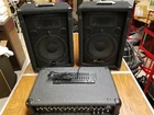 KUSTOM-KPM4060 Watt Rms Mixer Amplifer & Pair Of Phonic 2 Way Speakers Used. Price: $210.00.