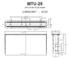 Jbl MTU25-BLACK Bracket For AC25 Speaker, New. Price: $150.00.