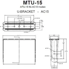 Jbl MTU-15-WH Bracket For AC15 New. Price: $125.00.