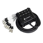Proreck PR-8*25 Low Profile Xlr Send Snake Cables Feet New. Price: $59.99.