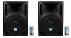 (2) Rockville RPG8BT 8" Powered Dj Pa Speakers Bluetooth, Usb, Sd - 800W New. Price: $244.90.
